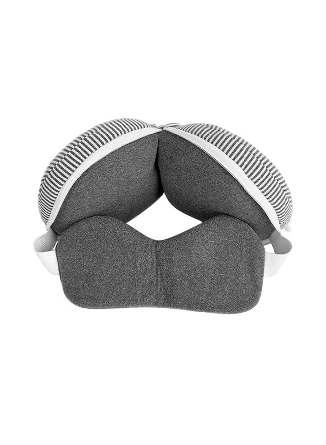 U-shaped Light-Blocking Eye Mask and Neck Pillow Two-in-One Travel Portable - Image 2
